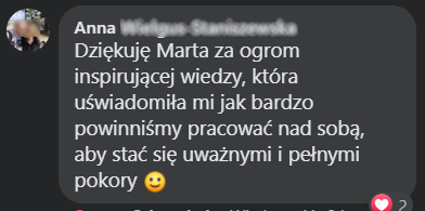 screen opinie: powinniśmy pracować nad sobą, aby stać się uważnymi i pełnymi pokory